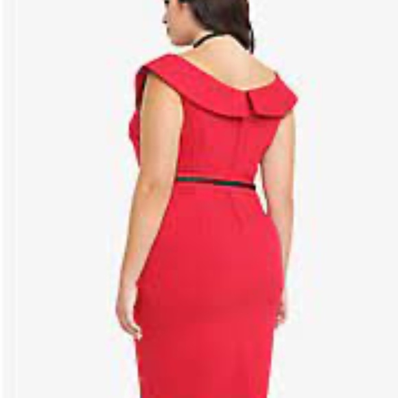 Torrid Red Pencil Dress Sz 12 - Picture 4 of 4